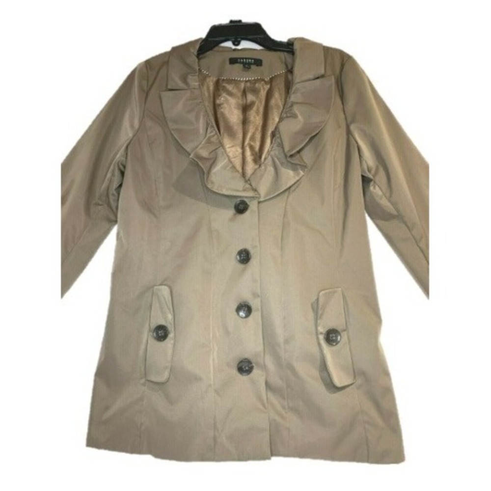 Sandro Studio Paris Designer Brown Women's Jacket Size Large-Excellent Condition